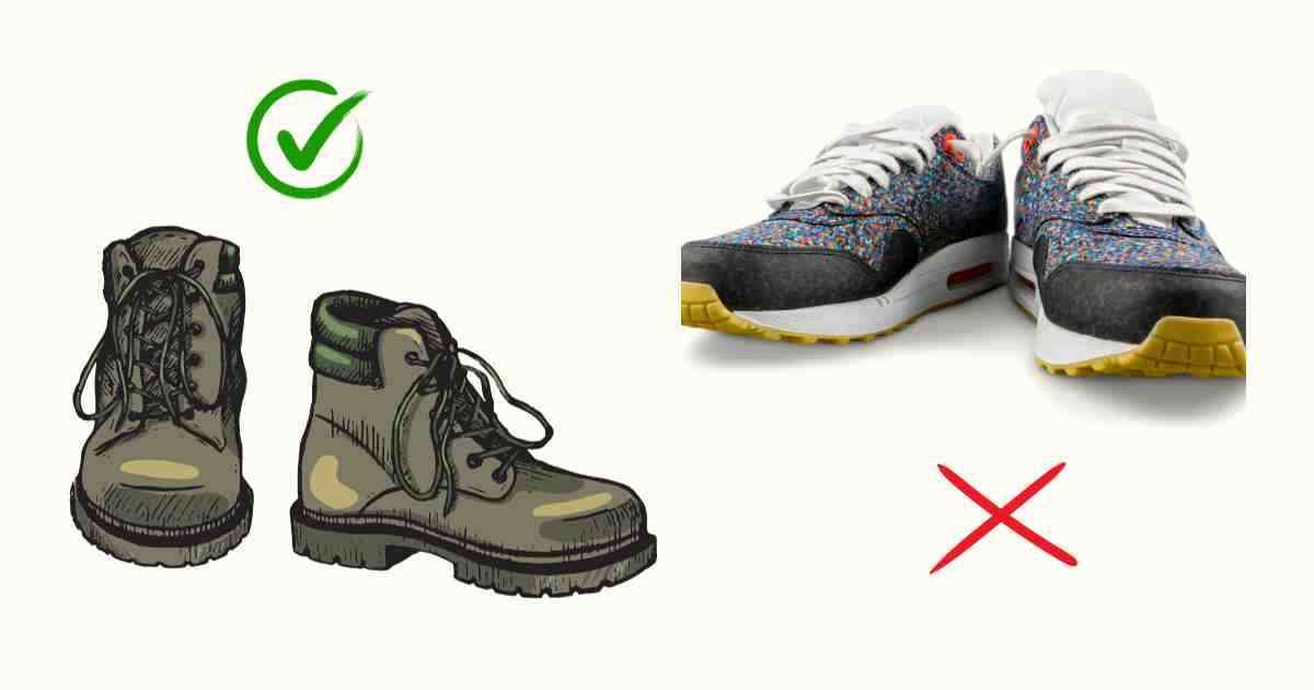 difference between hiking shoes and running shoes